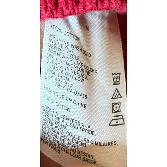 Nautica Women’s Medium Red Ribbed Knit Pullover Sweater - Picture 3 of 5